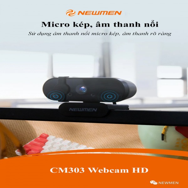 CM303 - Webcam CM303 (1080 Full HD) Plug and Play - 4