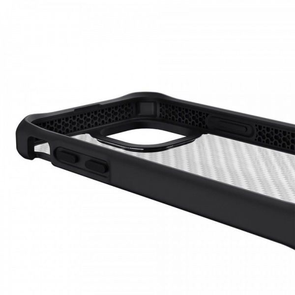 AP2MHBTEKBKTR - Ốp Itskins Hybrid Tek cho iPhone 13 series - Black & Transparent - 5