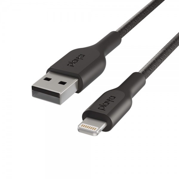 PMBK1002YZ1M - Cáp USB-A to Lightning Belkin Playa 12W vỏ dù 1M - 2