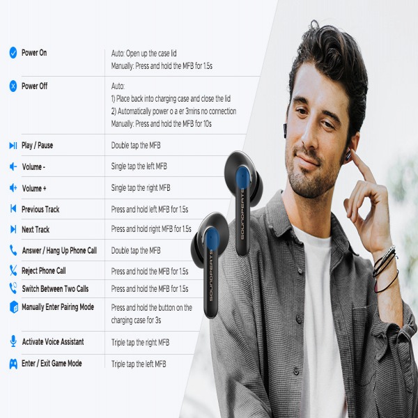 SPMAC2BK - Tai Nghe Bluetooth Earbuds SoundPeats Mac 2 - SPMAC2BK - 9