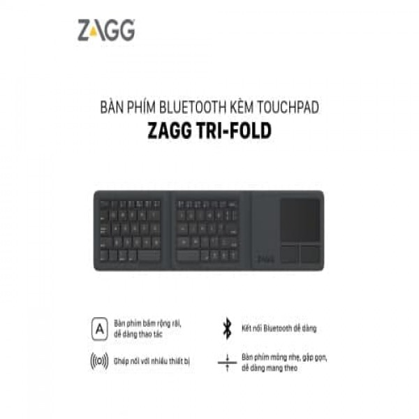 103203612 - Bàn phím gấp 3 ZAGG Universal Keyboards - 2