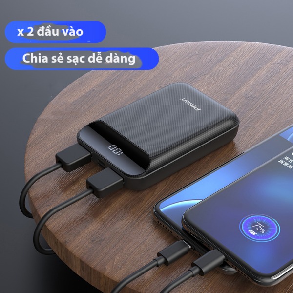 TPD01CJBK - Pin sạc dự phòng 10.000 mAh Pisen Powerbox Led C10000 - 5