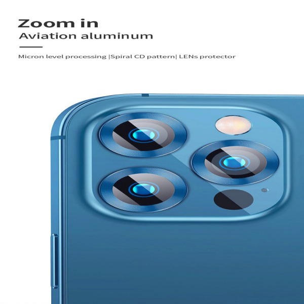 BJ302GD - Dán bảo vệ Camera iPhone 12 Pro Max chính hãng Mipow Glass Alumium - BJ302 - 3