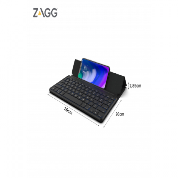 103202282 - Bàn phím ZAGG 7 màu Backlit Keyboard Fabric Stand Flex - 2