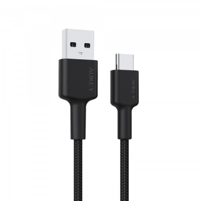 Cáp USB-A to Type C Aukey 0.9m CBCD30 - CBCD30BK