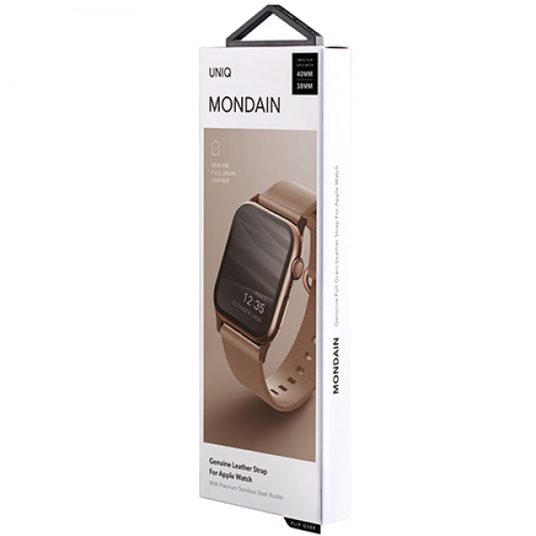 UNIQ44MONBWN - Dây da Apple Watch UNIQ Mondain Genuine Leather Strap - 5