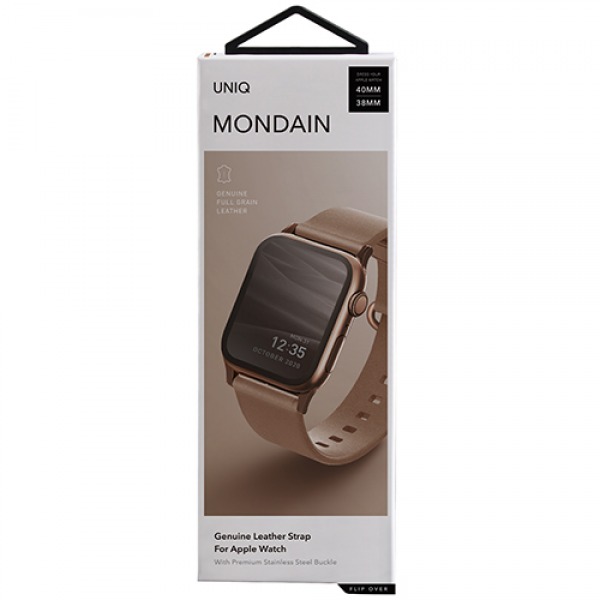 UNIQ44MONBWN - Dây da Apple Watch UNIQ Mondain Genuine Leather Strap - 6