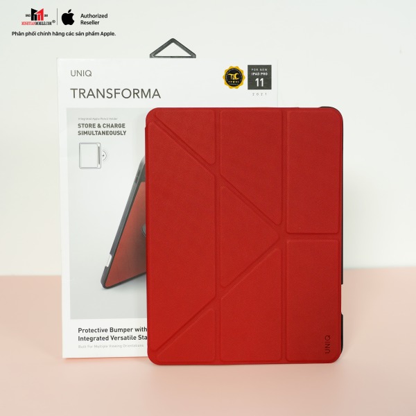 UNIQNPDP1121TRSFRED - Bao da UNIQ iPad Pro 11 Transforma Rigor Antimicrobial hỗ trợ Apple Pencil - 5