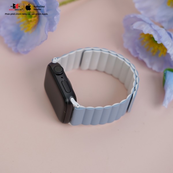 UNIQ41MMREVBLUBLK - Dây đeo Apple Watch 38 40 41mm UNIQ Revix Reversible Magnetic Silicone Strap - 5