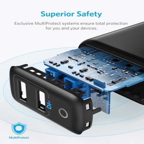 A2027111 - Cốc sạc 2 cổng Anker 24W USB-A PowerPort II A2027 - 5