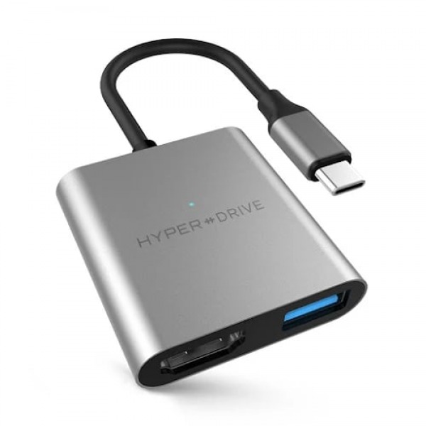HD259ASILVER - Hub chuyển đổi HyperDrive 3 in 1 Type-C 4K HDMI HD259A-Silver - 5