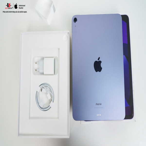 IPAD AIR 5 64GB WIFI LIKENEW FULLBOX CHíNH HãNG - [KÈO THƠM] iPad Air 5 64GB Wifi Purple Likenew Fullbox - Chính hãng VN A (Fullbox,còn seal cốc cáp) - 5
