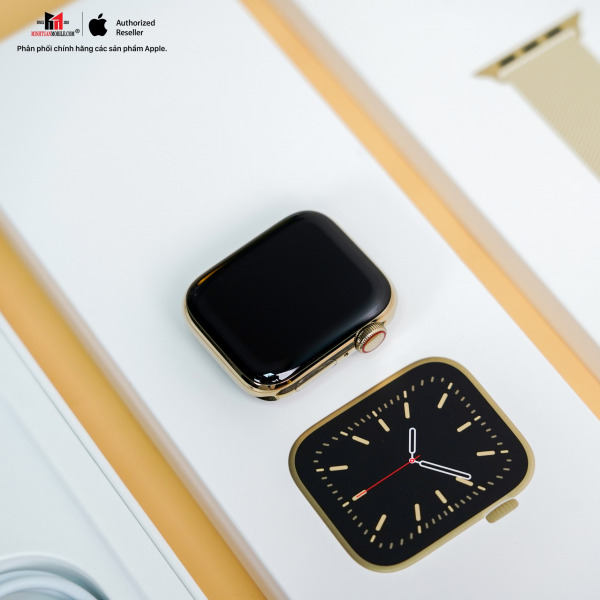 SGY6D - [KÈO THƠM] Apple Watch S6 Gold LTE 40mm Bản dây thép - Likenew - Chính Hãng VN A (Hàng mẫu khui seal chụp hình, cáp chưa bung) - 4