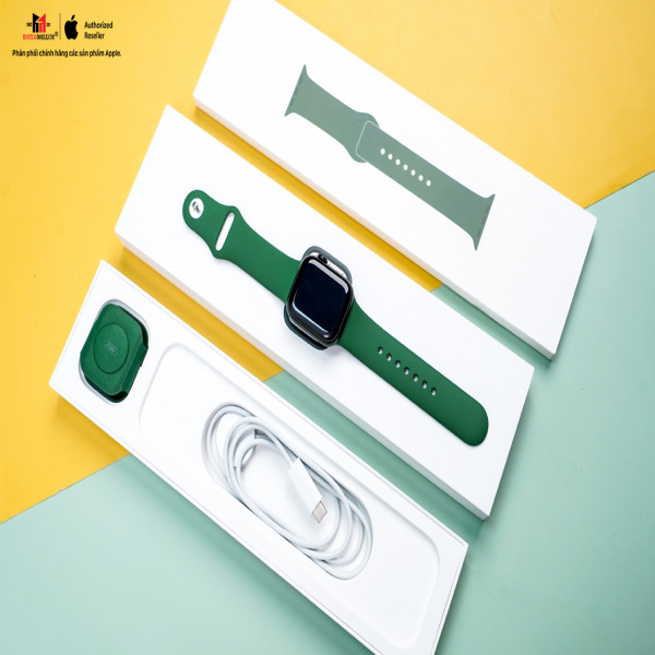 AW S7 GPS GREEN 41MM LIKENEW - [KÈO THƠM] Apple Watch S7 GPS 41mm Green Fullbox Likenew (Cáp đã bung) - 5