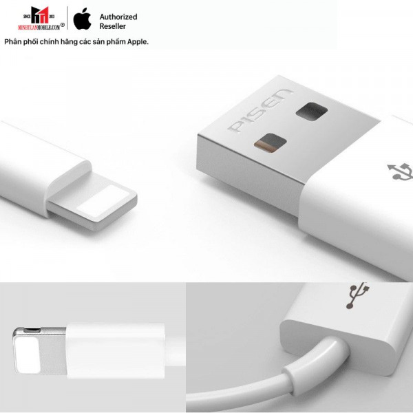 AL051000 - Cáp USB-A to Lightning Pisen Fast 1m AL05 - 2