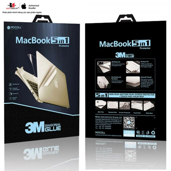 MOC8370 - Bộ dán MacBook Air 13 inch M1 MOCOLL 5 in 1 Full - 7