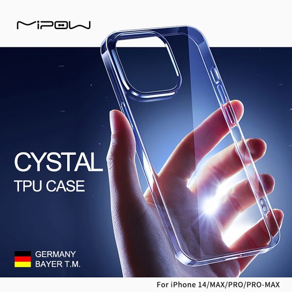 ST14CCR - Ốp lưng iPhone 14 Pro Mipow Soft TPU Crystal Clear - 3