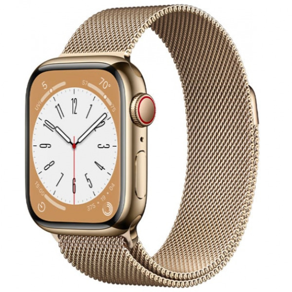 MNKQ3VN A - Apple Watch S8 LTE 45mm viền thép dây thép - Chính hãng VN A - MNKQ3VN A