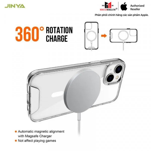 JA6428 - Ốp lưng Magsafe iPhone 14 Jinya Crystal - 4