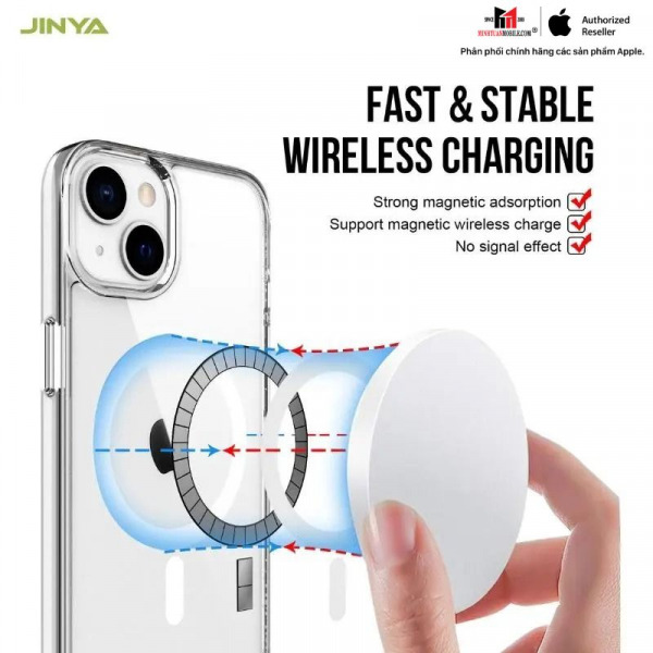 JA6428 - Ốp lưng Magsafe iPhone 14 Jinya Crystal - 5