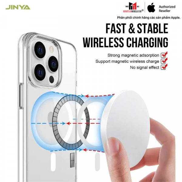 JA6431 - Ốp lưng Magsafe iPhone 14 Pro Max Jinya Crystal - 3