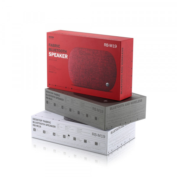 RBM19WHITE - Loa vải Bluetooth để bàn Remax RB-M19 Thanh Lý - 2