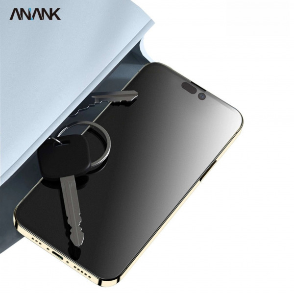 24652470 - Cường lực chống vân tay iPhone 14 Plus 13 Pro Max ANANK (viền đen) - 2