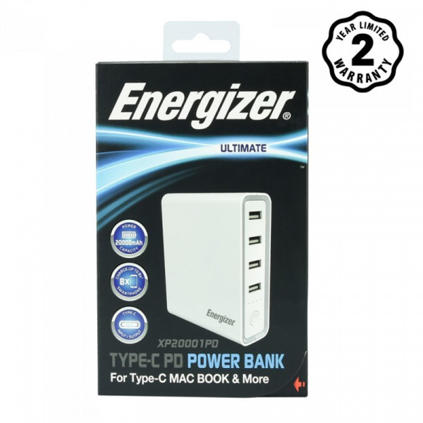 XP20001PDWE - Pin sạc dự phòng Energizer 20.000 mAh PD 40W - 2