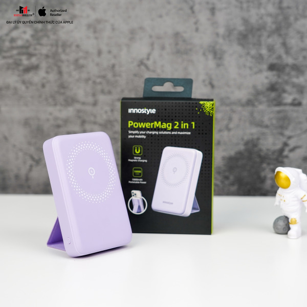 IS20PDBLK - Pin sạc dự phòng Innostyle 10.000 mAh 20W PowerMag 2 in 1 Stand - IS20PDBLK - 13