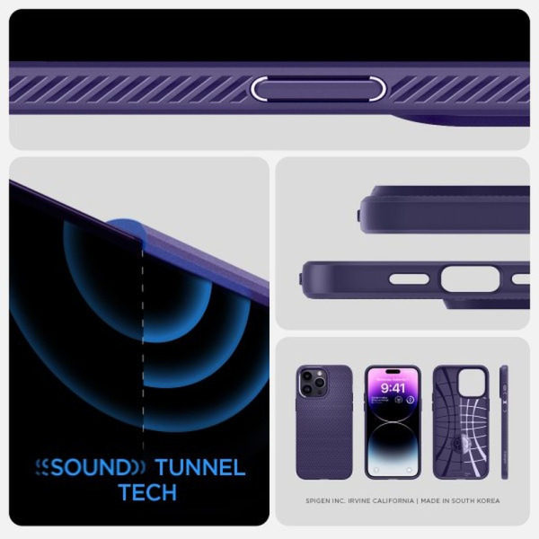 ACS05578 - Ốp lưng iPhone 14 Pro Spigen Liquid Air Deep Purple - 14