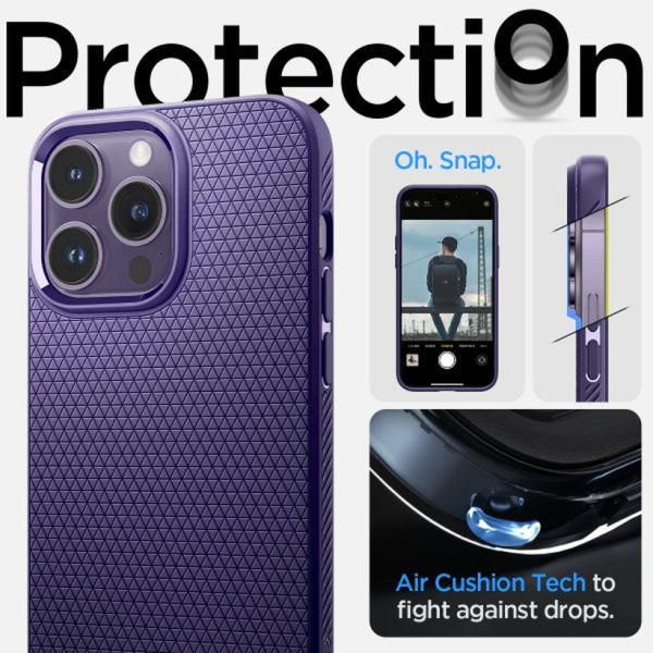 ACS05578 - Ốp lưng iPhone 14 Pro Spigen Liquid Air Deep Purple - 15