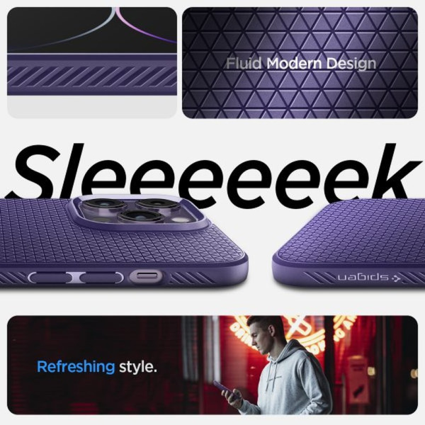 ACS05578 - Ốp lưng iPhone 14 Pro Spigen Liquid Air Deep Purple - 17