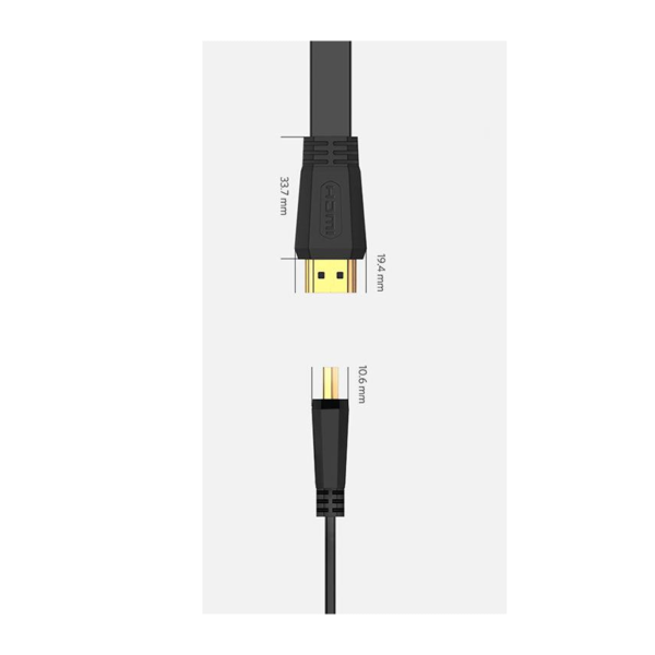 70159 - Cáp HDMI Ugreen Flat 2m ED015 - 3