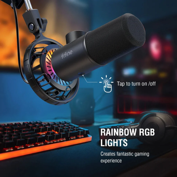 K658 - Mic thu âm FIFINE K658 RGB cho Máy Tính PC - 5