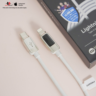 CLPD032000SL - Cáp Type-C to Lightning Pisen đo công suất sạc 2m - CLPD032000SL