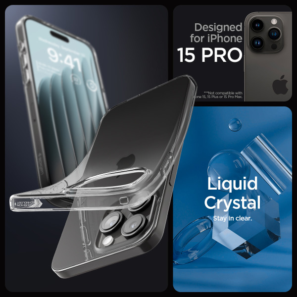 ACS06699 - Ốp lưng iPhone 15 Pro Spigen Liquid Crystal Clear - 9