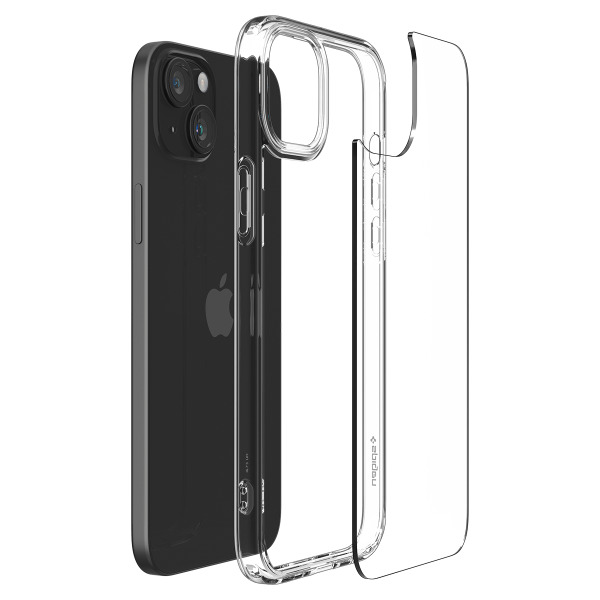 ACS06653 - Ốp lưng iPhone 15 Plus Spigen Ultra Hybrid Crystal Clear - 9