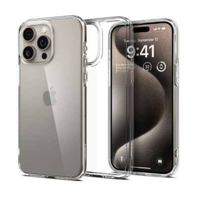 Ốp lưng iPhone 15 Pro Spigen Ultra Hybrid Crystal Clear - ACS06707