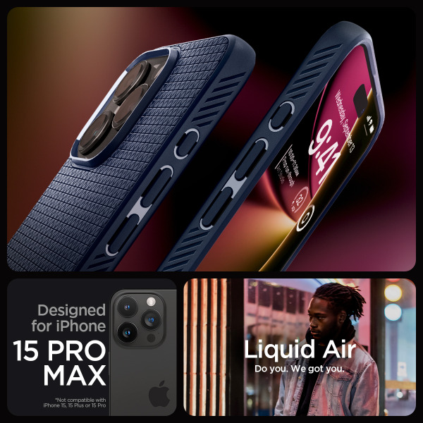 ACS06563 - Ốp lưng iPhone 15 Pro Max Spigen Liquid Air - 14