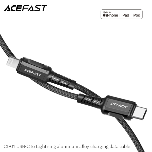 C101BLK - Cáp Type-C to Lightning ACEFAST MFi 1.2M C101 - 6