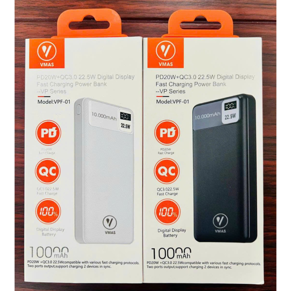 VPF01B - Pin sạc dự phòng Vmas 10.000 mAh 22.5W - 8