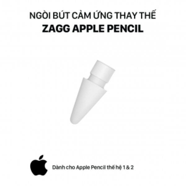 109912292 - Ngòi bút cảm ứng thay thế ZAGG Apple Pencil - 2