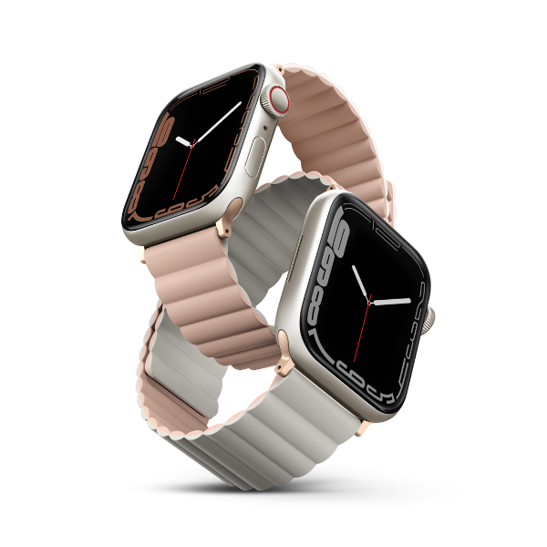 UNIQ45REVGRYORG - Dây đeo Apple Watch 42 44 45 49mm UNIQ Revix Reversible Magnetic Silicone Strap - 4