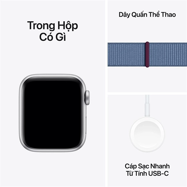 APPLE WATCH SE23 LOOP - Apple Watch SE 2023 GPS 40mm Viền Nhôm Dây Vải - Chính hãng VN A - 11