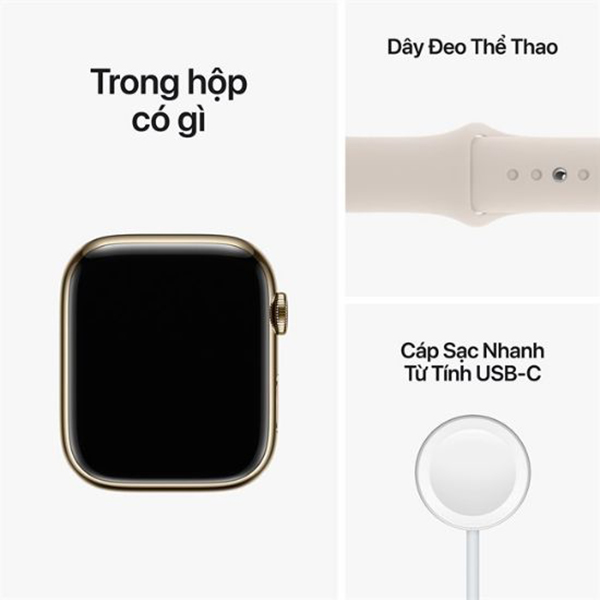 APPLE-WATCH-S8-LTE-41MM-STAINLESS-STEEL - Apple Watch S8 LTE 41mm viền thép dây cao su - Chính hãng VN A - 6