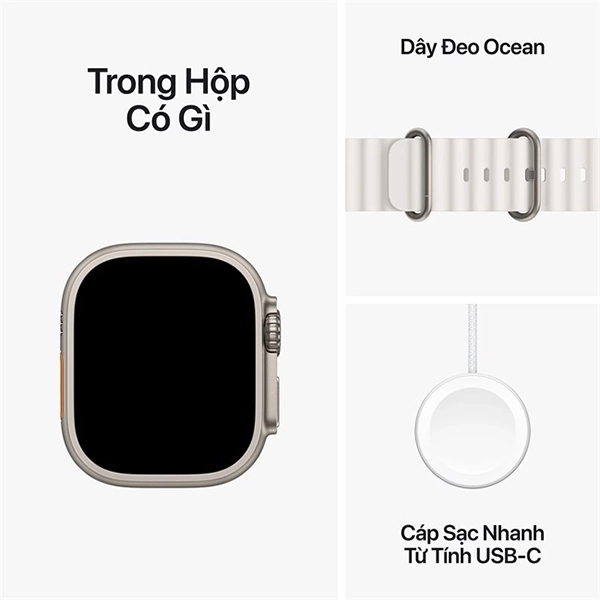 AW ULTRA 2 NEW - Apple Watch Ultra 2 LTE 49mm Dây Ocean Band - Chính hãng VN A - 9