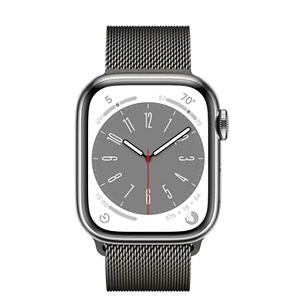 MNKQ3VN A - Apple Watch S8 LTE 45mm viền thép dây thép - Chính hãng VN A - MNKQ3VN A - 8