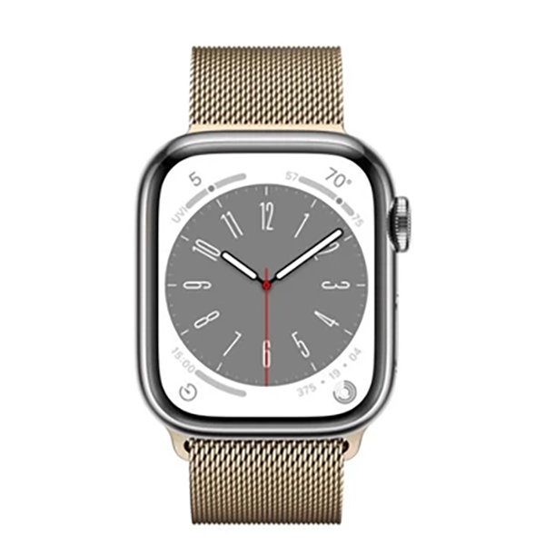 MNKQ3VN A - Apple Watch S8 LTE 45mm viền thép dây thép - Chính hãng VN A - MNKQ3VN A - 9