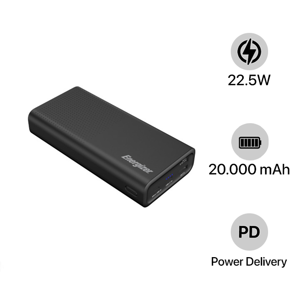 UE20012PQBK - Pin sạc dự phòng Energizer 20.000 mAh 22.5W UE20012PQ - 2