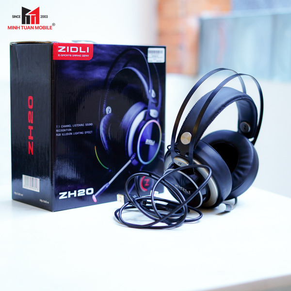 ZIDH0123 - Tai nghe Gaming Zidli ZH20 7.1 Led RGB USB - 9